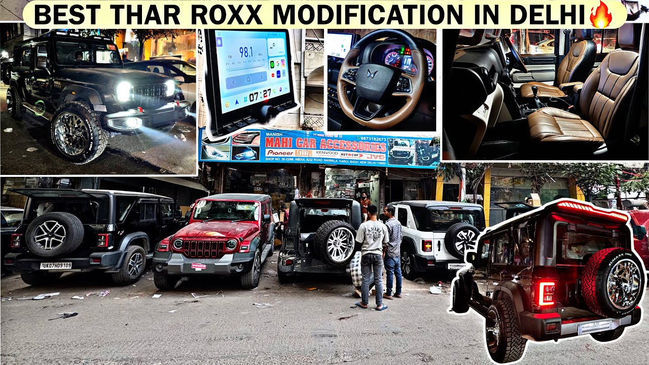 Modified Thar Roxx 2025 | Thar Roxx Mx1 to Ax7L 🤩 Thar Roxx modification with Price