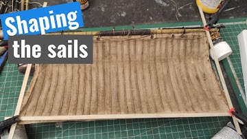 Model Ship Santisima Trinidad - Part 98 - Shaping the sails