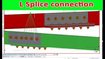 How to create splice connection in tekla 21.1 bangla