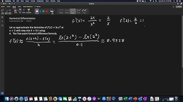 Numerical Differentiation