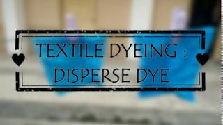 eDOLA 2017: EMCC (EMCC0263) Textile Dyeing: Disperse Dye (JKM)