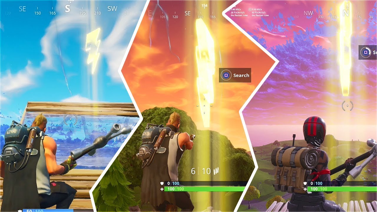 FASTEST Way to Search Floating Lightning Bolts LOCATIONS! - Fortnite Season 5 Week 1 Challenge
