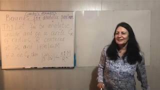 Complex variables. Lecture #5. Bounds for analytic functions, Liouville's theorem, and remarks.