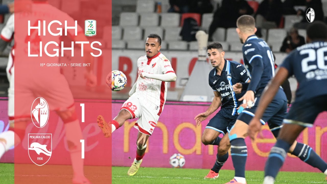 Bari-Pescara 1-1 | 15ª giornata Serie BKT 2025/26 | Highlights
