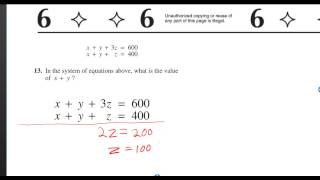 Sec6#13 Official SAT Practice Test 2012-13 = 2014-15