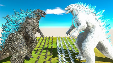 Legendary Growing Godzilla 2014 VS Shimo Godzilla Size Comparison - ARBS