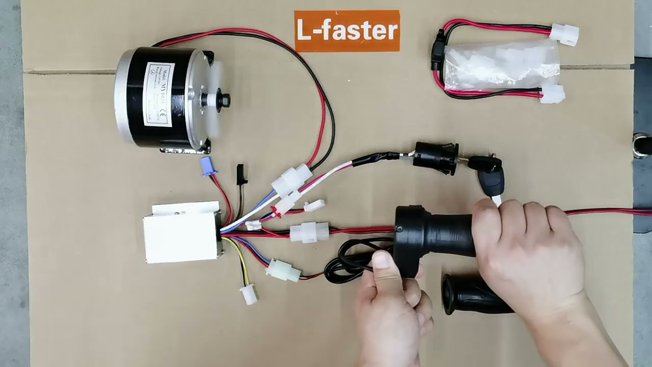 Moteur électrique MY1016 24V 300W Pour Scooter – Alu – 2750 Tr/min – Brosse – Compact