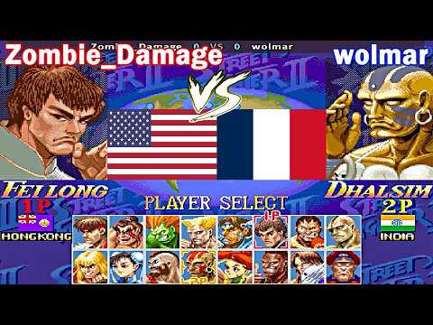 Super Street Fighter II X: Grand Master Challenge - Zombie_Damage vs wolmar
