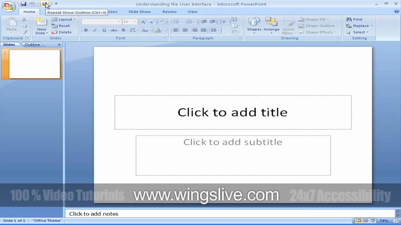 how to use powerpoint presentation 2007
