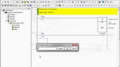 INSTRUKSI TIMER MENGGUNAKAN PROGRAM PLC OMRON