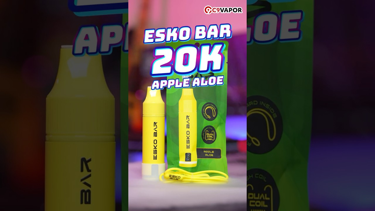 ใช้แล้วทิ้งกลิ่นหอม Esko Bar 20k กลิ่น Apple Aloe 