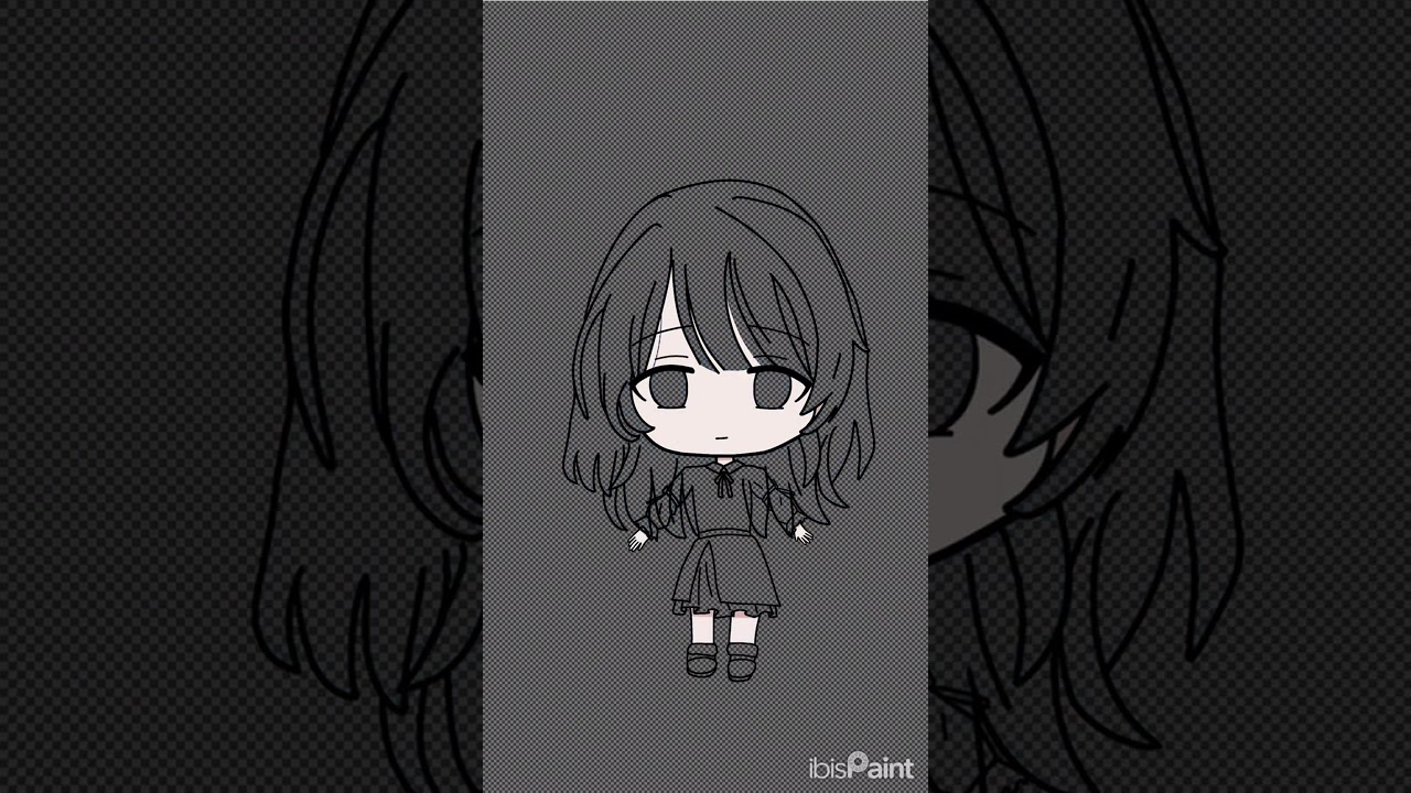 DAZE chibi model art timelapse