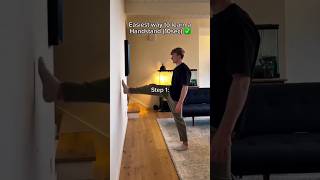 Learn Handstand (10sec) ✅🙌 #yoga #motivation #tutorial #flexibility #mobility #stretching #fitness