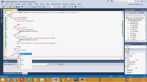 Asp.Net Mvc | Render Section Kullanımı (Ders 5)