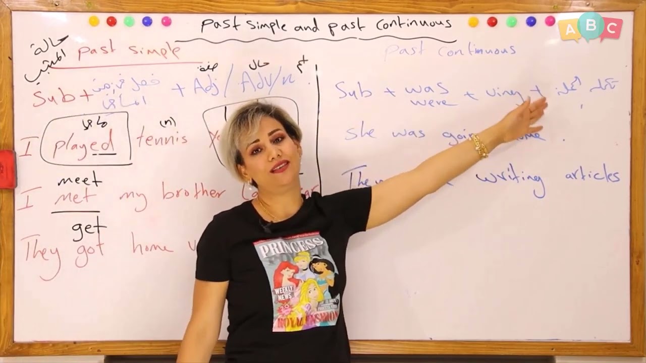 انكليزي - ثاني متوسط  - الوحدة 1 الماضي البسيط المستمر