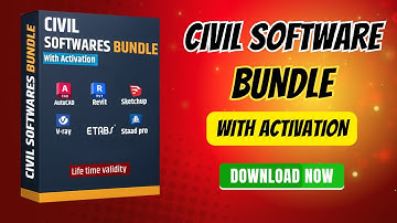 Civil Engineering Software Bundle 🔥| AutoCAD, Revit, ETABS, STAAD Pro, SketchUp, with Activation
