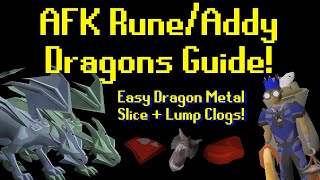 AFK Rune and Adamant Dragons Guide (Easy Dragon Metal Slice + Lump Clogs)