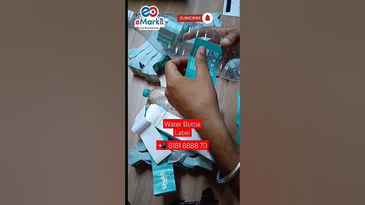 water Bottle Label || waterproof label printing #labels #design #waterbottle