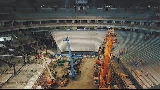 Chase Center first-look interior aerials