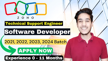 ZOHO Off Campus Driver 2023, 2024, For Freshers For Multiple Opportunities #offcampusjobs