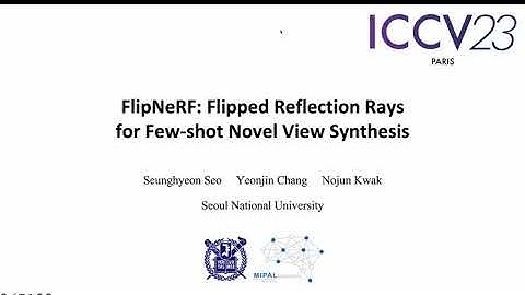 [ICCV 2023] FlipNeRF: Flipped Reflection Rays for Few-shot Novel View Synthesis