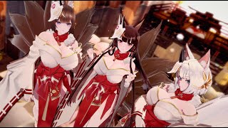 赤城・加賀・天城で【トキヲ・ファンカ】【IJN Akagi Kaga Amagi/MMD/アズールレーン/AzurLane/KKVMD】