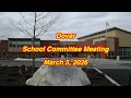 Dover School Committee 3 5 2026