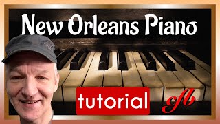 New Orleans Blues Piano Tutorial for three great licks