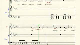 Video thumbnail of "Wrestling Piano Theme Sheet Music - "Metalingus" (Edge WWE Theme)"