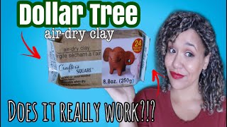 Dollar Tree Air-Dry Modeling Clay! Does it actually Work?!?