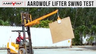 Slab Lifter 60 Aardwolf | Swing Test with granite slab | Aardwolf