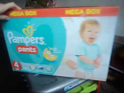 Распаковка Подгузники-трусики Pampers Pants Размер 4 (Maxi) 8–14 кг из Rozetka.com.ua»