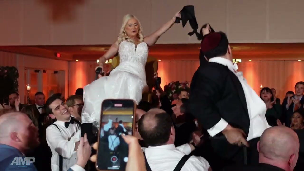 AMP DJ/BAND HYBRID Wedding | Temple Avodah, Oceanside New York | The Hora | Long Island Wedding