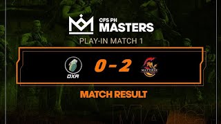 CFPH: Death X Acceptance vs MATTJESS - CFS MASTERS 2023 SUMMER | PLAY-IN STAGE - MATCH 1 | Bo3