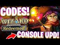 🎮CONSOLE UPD! ROBLOX WIZARD ALCHEMY CODES! ALL BRAND NEW CONSOLE UPDATE CODES FOR WIZARD ALCHEMY