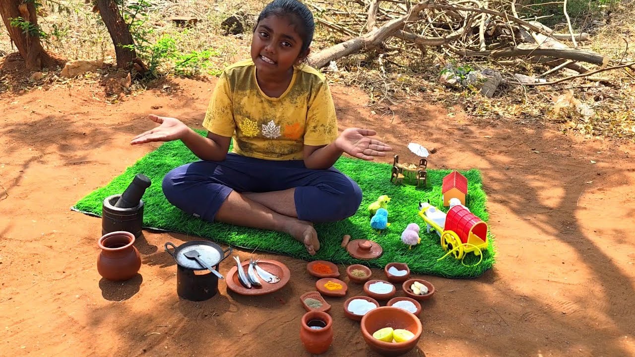 Miniature Cooking 🍳 Tiny Fish Fry 🐟 Kutty chef Diya 👩‍🍳 cooking 🍳 
