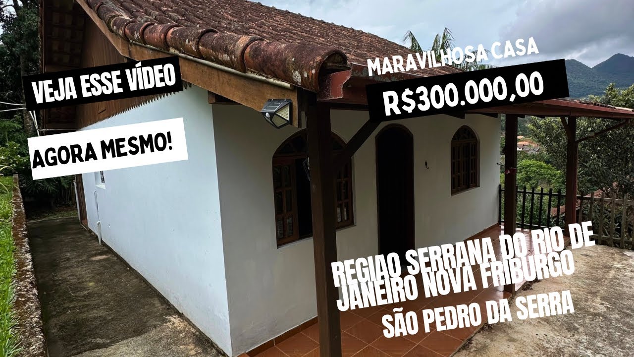 Casa de Campo a Venda em São Pedro da Serra região serrana do Rio de Janeiro 