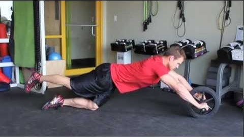 GoFit Ab Wheel Kneeling Elevated Leg