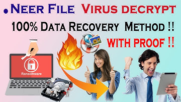 Neer File Virus Removal and Decrypt .Neer virus Decrypt