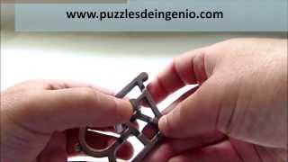 Solución Rompecabezas de Metal Hanayama Cast ABC Solution