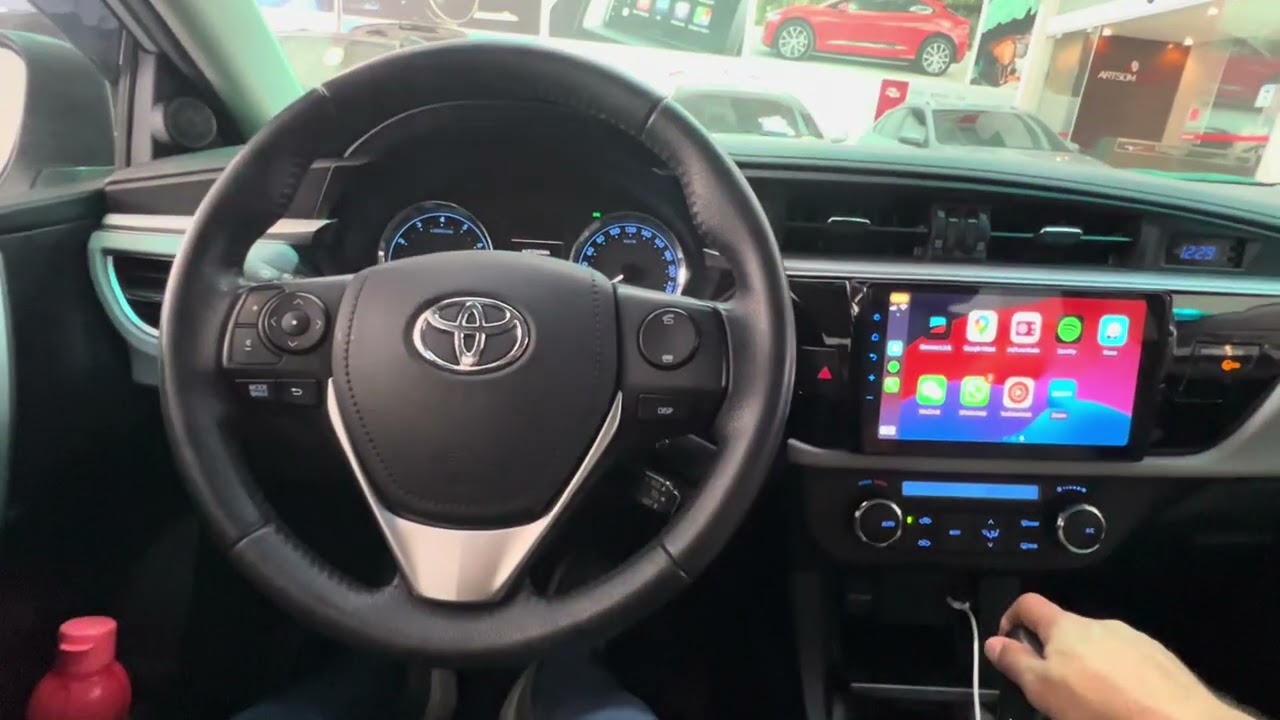 Toyota Corolla XEi 2015 - Instalacao Central 9” CarPlay e Android Auto - ArtsomAuto