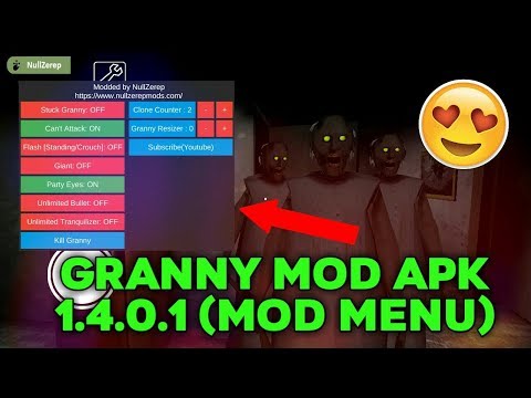 Granny - APK MOD v1.4.0.1 [NEW MOD MENU DESIGN v2] - NullZerep