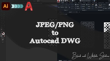 How to change JPEG to DWG | Adobe Illustrator | Auto Cad | #jpgtodwg