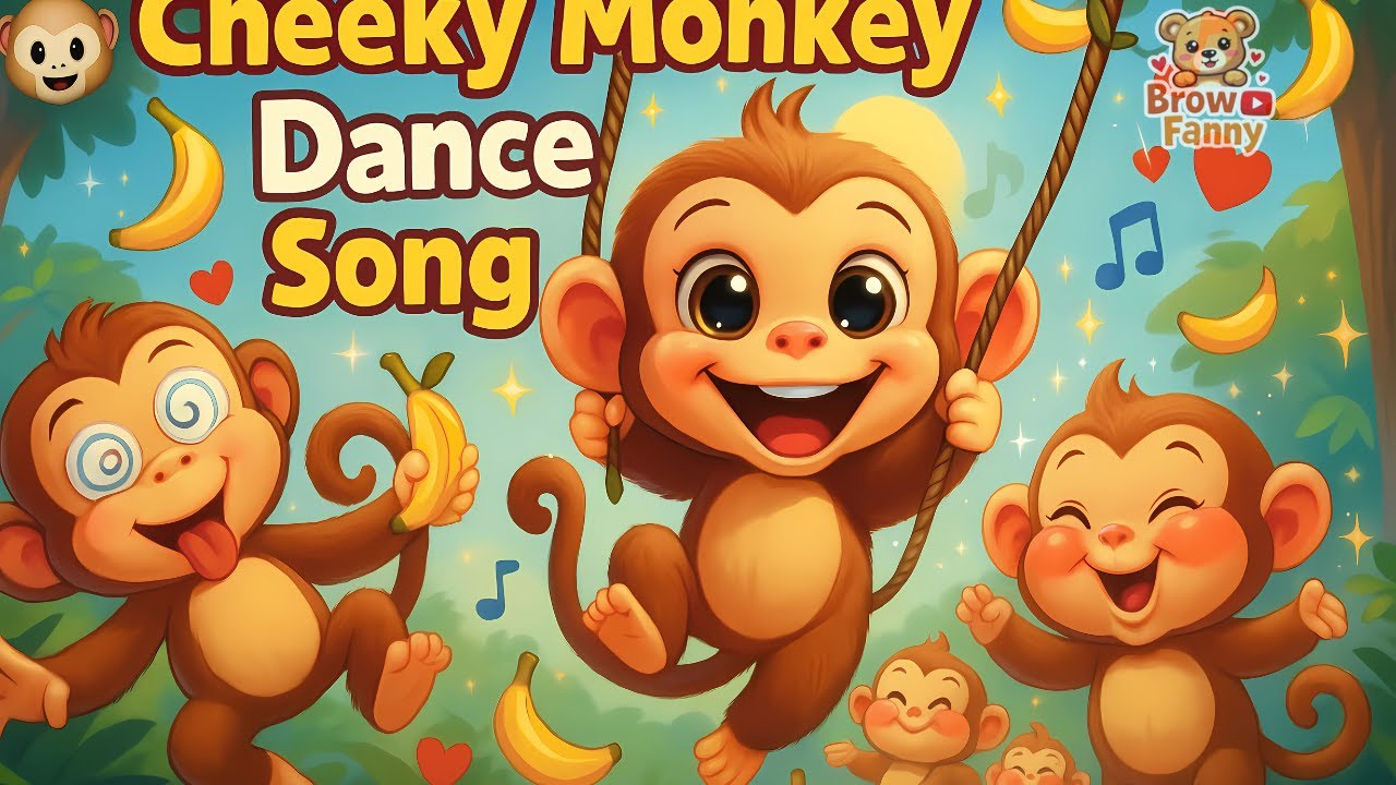 Cheeky Monkey Dance Song 🐒🍌 | Swing, Jump & Giggle