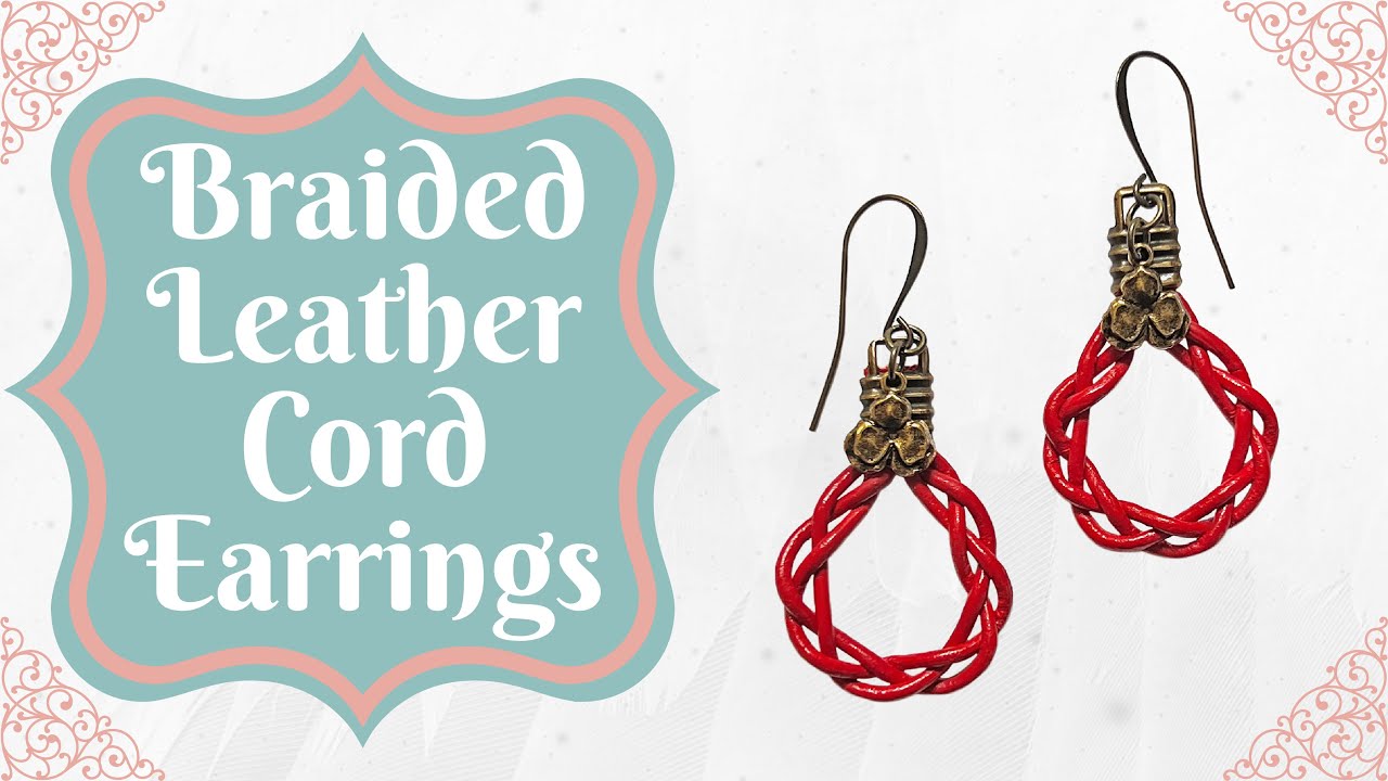 Braided Leather Cord Earrings How To Make YouTube