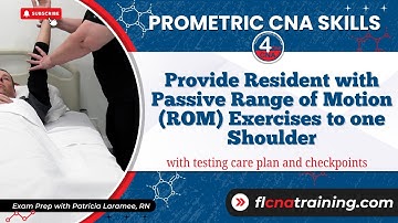 How to Perform Range of Motion for Shoulder | CNA Skills for Prometric Exam