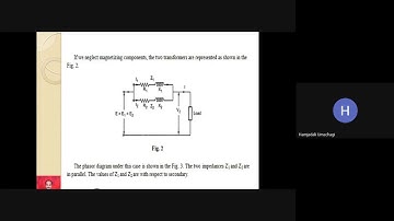 Load shared by two parallel transformers with equal voltage ratio-Video 2