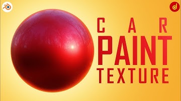 Procedural Car Paint Texture in Blender | Car Paint Material in Blender