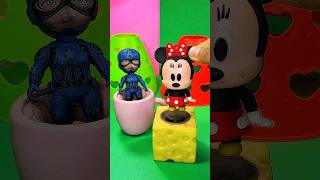 SUPERHERO AND MINNIE MOUSE SATISFYING ASMR TOYS 🫧⛄️#shorts #toys #asmr #disneytoys