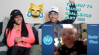 Couple Reacts : Try Not To Laugh or Grin Challenge 5!!!